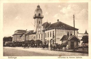 Battonya, Városháza, Korona szálloda, Dohány nagyáruda,
