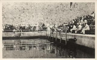 1931 Dubrovnik, magyar-jugoszláv úszóverseny / Hungarian-Yugoslavian swimming race, photo