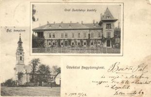 Nagydorog, Gróf Széchenyi kastély, Református templom, kiadja Lévai Nándor