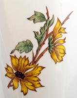Zsolnay napraforgós váza, matricás, jelzett, hibátlan, m:26,5 cm