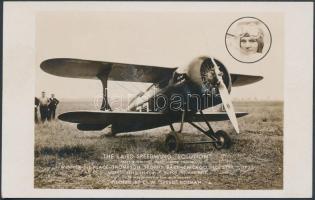 1930 Korabeli nyomtatvány: The Laird Solution, (the Laird LC-DW Solution), az 1930 -as Thompson Tropy Race Chicago első helyezett gépe "Speed" Holman pilótával, 9x14cm