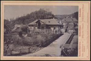 cca 1890 Selmecbánya, Szlovákia, Sóltz-villa Vihnyén, keményhátú fotó, feliratozva, 16x11 cm / cca 1890 Banská Štiavnica(Schmenitz), Slovakia, 16x11 cm