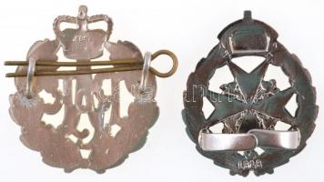 Nagy-Britannia DN Szent János mentős zománcozott, fém sapkajelvény, hátoldalán "LB&B" ...
