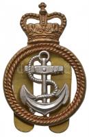 Nagy-Britannia DN "Királyi Haditengerészet altiszti" fém sapkajelvény replikája, barrett sapkára (49x33mm) T:2 Great Britain ND "Royal Navy Petty Officers" replica beret badge (49x33mm) C:XF