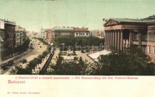Budapest VIII. Múzeum körút, Nemzeti múzeum, Ganz Antal kiadása