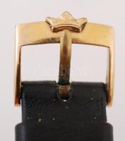 Marvin automatic arany (Au) 9K tokos férfi karóra, működik, számlapon apró karcolás, bőr szíjjal, er...