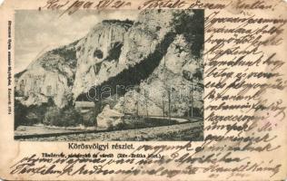 Rév, Tündérvár, Sárkánykő és várelő, Kőrös-völgy, / rocks, valley (EB)