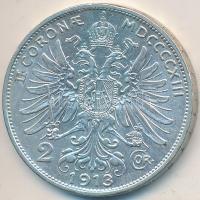 Ausztria 1913. 2K Ag "Ferenc József" T:2,2-
Austria 1913. 2 Corona Ag "Franz Joseph&q...