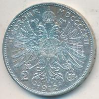 Ausztria 1912. 2K Ag "Ferenc József" T:2- Austria 1912. 2 Corona Ag "Franz Joseph" C:VF