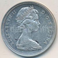 Kanada 1966. 1$ Ag "II. Erzsébet" T:2 Canada 1966. 1 Dollar Ag "Elizabeth II" C:XF