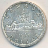 Kanada 1965. 1$ Ag "II. Erzsébet" T:2 Canada 1965. 1 Dollar Ag "Elizabeth II" C:XF