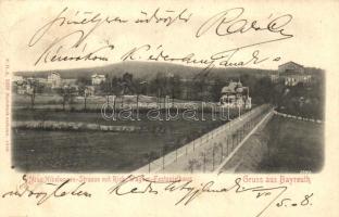 Bayreuth, Neue Nibelungen Strasse, Richard Wagner Festspielhaus / street, festival house (fl)