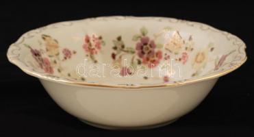 Zsolnay pillangó mintás kompótos készlet, kézzel festett, jelzett, hibátlan, összesen: 7 db