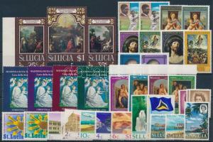 1967-1970 37 stamps with sets, 1967-1970 37 db bélyeg, közte teljes sorok, összefüggés és ívszéli értékek