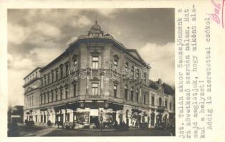 Debrecen, Városi Zenede, Magyar Köztisztviselők Háza, Grósz Sándor üzlete