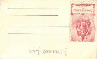 Zboró, Rákóczi vár, hátoldalon 1903-as kassai Rákóczi-kiállítás bélyeggel / castle, 1903 Kassa Rákoc...