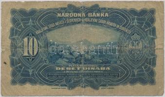 Jugoszlávia/Szerb-Horvát-Szlovén Királyság 1920. 10D T:III-,IV
Yugoslavia/Kingdom of the Serbs, Croa...