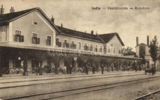 India, Indija; vasútállomás / railway station