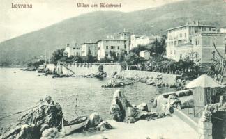 Lovran, Lovrana; Villen am Südstrand / villas