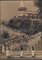 cca 1938 Bp., Rendezvények a Szent István év keretében: Szent Jobb körmenet, Halászbástya, áldoztatá...