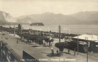 Stresa, Lago Maggiore, Piazzale XX. Settembre / lake, square, tram