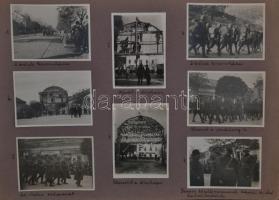 1938 A magyar csapatok bevonulása Párkányba és a csehek kivonulása. 24 db feliratozott fotó / 1938 Hungarian troops' entry to Parkan 24 photos 6x9 cm