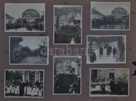 1938 A magyar csapatok bevonulása Párkányba és a csehek kivonulása. 24 db feliratozott fotó / 1938 H...