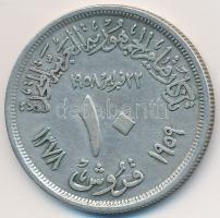 Egyiptom 1959. 10P Ag T:2 Egypt 1959. 10 Piastres Ag C:XF