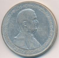 1930. 5P Ag "Horthy jobbra" T:3 patina Adamo P8