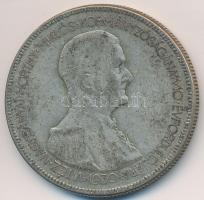 1930. 5P Ag "Horthy jobbra" T:3 patina Adamo P8