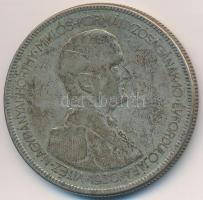 1930. 5P Ag "Horthy jobbra" T:3 patina Adamo P8