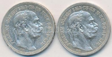 1915KB 1K Ag "Ferenc József" (2x) T:2,2-