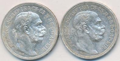 1915KB 1K Ag "Ferenc József" (2x) T:2,2-