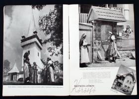 1941 Bp., A Hungária Magazin egyik száma, benne érdekes cikkekkel, Budapest Divatváros, Kalotaszeg G...