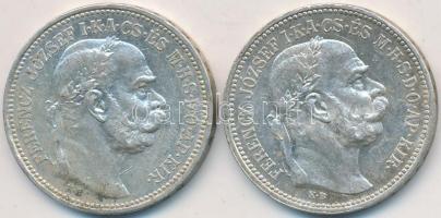 1915KB 1K Ag "Ferenc József" (2x) T:2,2-