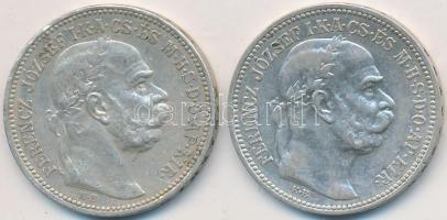 1915KB 1K Ag "Ferenc József" (2x) T:2,2-