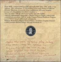 2005. 1Ft-100Ft 7klf db-os forgalmi sor + 10Ft "József Attila" dísztokos szettben T:PP