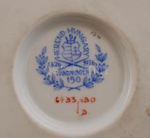 Herendi Viktória mintás karmos váza, kézzel festett, jelzett, hibátlan, m:18 cm, d:15 cm