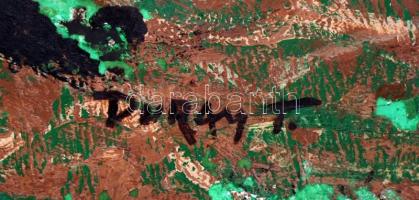 Duray T. jelzéssel: Ház a völgyben. Olaj, farost, keretben, 48x78cm