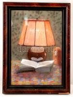 Kunffy jelzéssel: Csendélet, Pasztell, karton, üvegezett keretben, 48x32cm