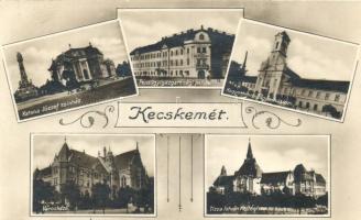 Kecskemét, Katona József színház, Pénzügyigazgatósági palota, Kegyesrendi főgimnázium, Városháza, Tisza István kollégium, Art Nouveau