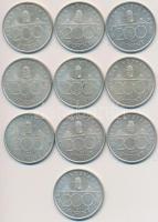 1993. 200Ft Ag "MNB" (10x) T:2,2-