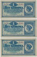 1920. 1K (3x) sorszámkövetők T:I,I-