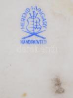 Herendi pikkely mintás nyuszi párban, kézzel festett, jelzett (Vastag Géza), hibátlan, m:13,5 cm, 10...