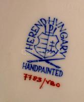 Herendi Viktória mintás tárgyak (5 db), kézzel festett, jelzett, hibátlan