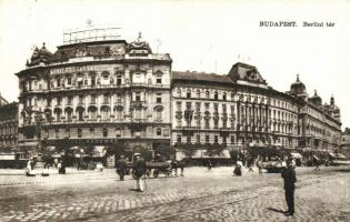 Budapest VI. Berlini tér, kávéház, villamos