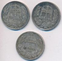 1914-1915. 1K Ag "Ferenc József" (3x) T:2,2-,3