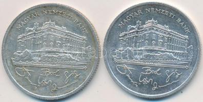 1992. 200Ft Ag "MNB" (2x) T:2,2-