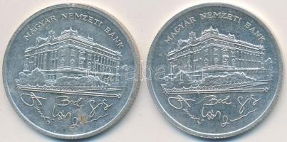 1992. 200Ft Ag "MNB" (2x) T:2,2-