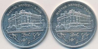 1992. 200Ft Ag "MNB" (2x) T:2,2-